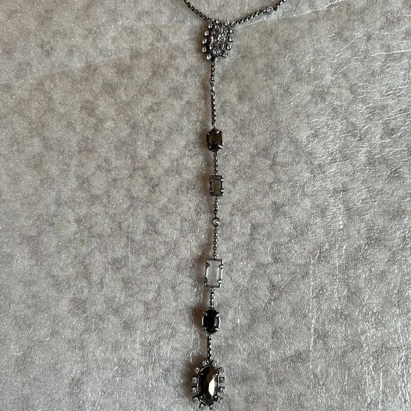 KENDRA SCOTT - Liesl Y-Necklace - Quartz, Pyrite, Apatite, Amethyst -- Like New - Picture 8 of 8